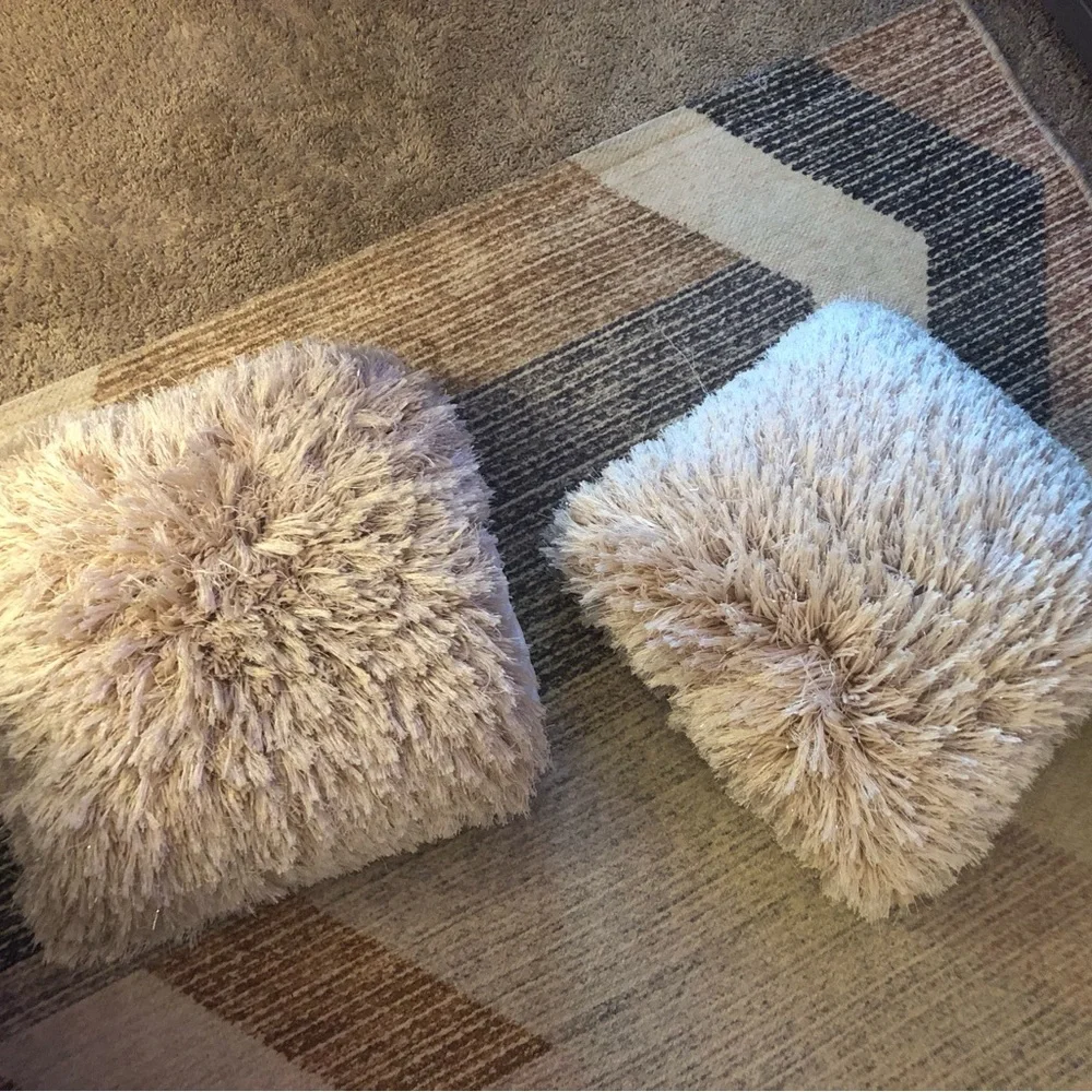Shag Throw Pillows